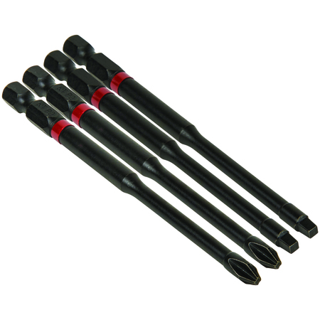 KLEIN TOOLS Pro Impact Power Bits, Assorted 4-Pack 32795
