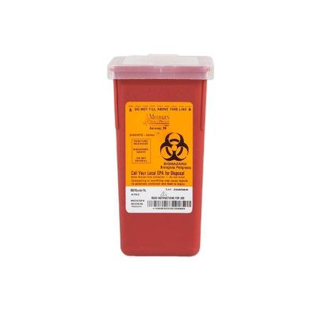 MEDEGEN MEDICAL PRODUCTS Sharps Container, 1 qt., Red, PK72 8702