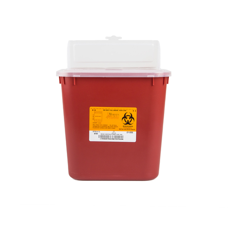 Medegen Medical Products Sharps Container, 2 gal., Red, PK24 8704