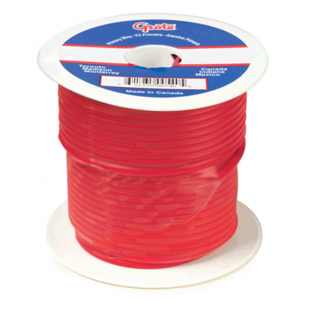 Grote Sxl Wire, 16 Gauge, Red, 100 ft. Spool 87-2000
