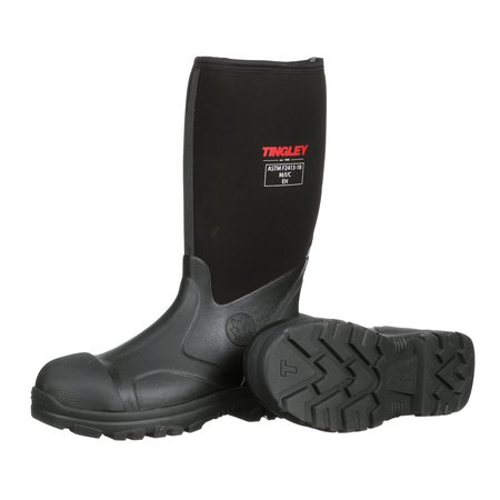 Tingley Rubber Boot, Men's, 12, Knee, Black, PR 87251