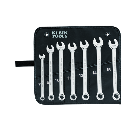 KLEIN TOOLS Combination Wrench Set, Metric, 7-Piece 68500