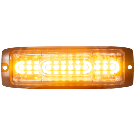 Buyers Products Ultra Thin Wide Angle 5 Inch Amber LED Strobe Light 8890300