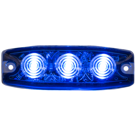 BUYERS PRODUCTS Ultra Thin 3.5 Inch Blue LED Strobe Light 8892234