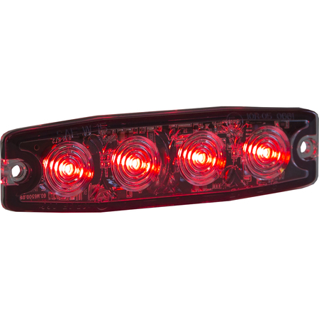 Buyers Products Ultra Thin 4.5 Inch Red LED Strobe Light 8892243