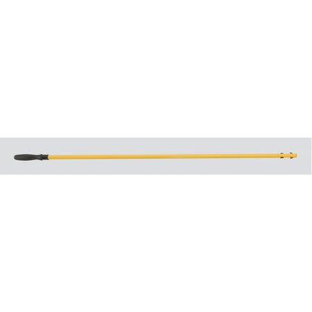 Rubbermaid Commercial 58" Push In Dust Mop Handle, Yellow, Aluminum FGQ75000YL00