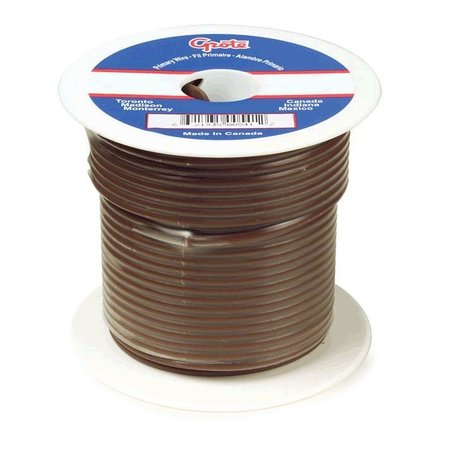 Grote Primary Wire, 12Gauge, Brown, 1000ft., Spool 88-6001