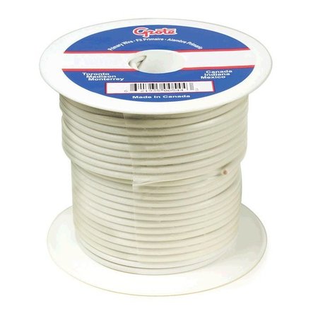 GROTE Primary Wire, 14 Gauge, White, 1000ft.Spool 88-7007