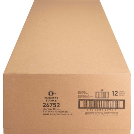 Business Source Storage Box, 12 PK 26752