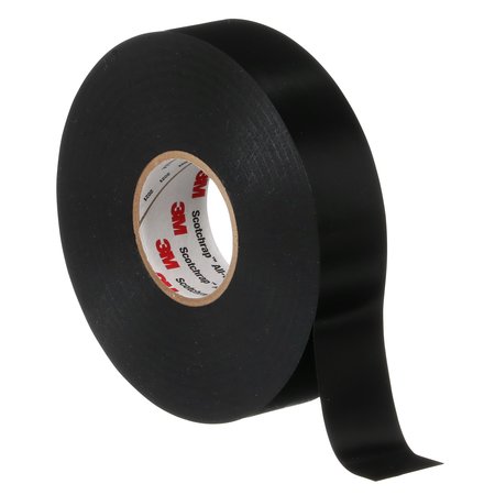 3M Electrical Tape, 10 mil, 1"x100 ft., Black, PK48 50-UNPRINTED-1X100FT