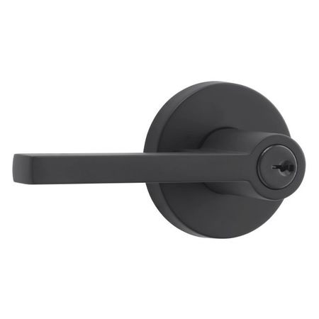 Baldwin Reserve Satin Black Door Levers ENSQUCRR190