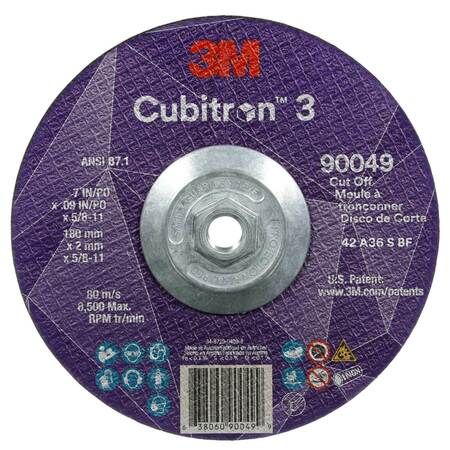 3M CUBITRON Cut-Off Wheel, 36 Grit 90049