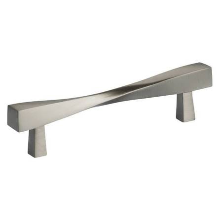 OMNIA Center to Center Modern Twisted Cabinet Pull Satin Nickel 4-5/8" 9009/118.15