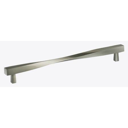 OMNIA Center to Center Modern Twisted Cabinet Pull Satin Nickel 10-3/4" 9009/273.15