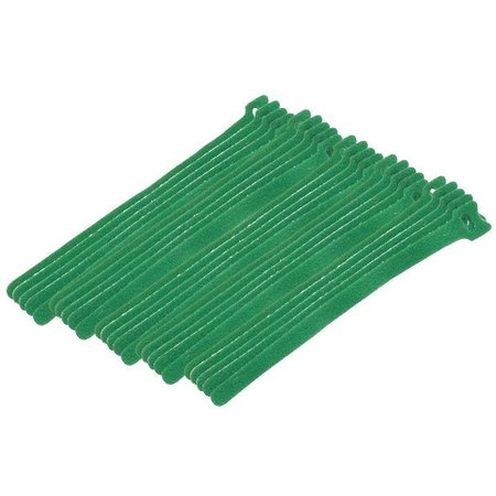 ECLIPSE TOOLS Cable Tie Hook Tape 8" Green, 25PK 900-098-GN