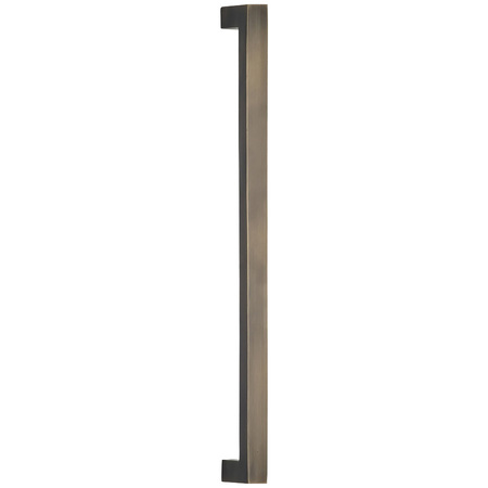 OMNIA Center to Center Square Modern Cabinet Pull Satin Brass 8" 9025/203.4