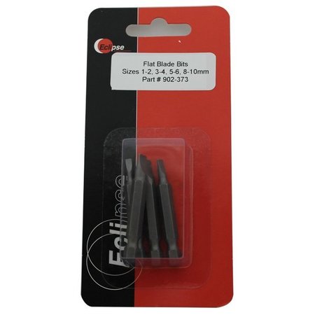 ECLIPSE TOOLS Slotted Power Bit Set, 1 15/16", Sizes 1-2 902-373