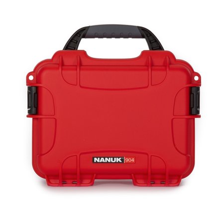 NANUK CASES Case, Red, 904S-000RD-0A0 904S-000RD-0A0