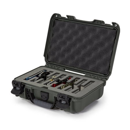 NANUK CASES Case with Foam Insert for 8 Knives, Olive, 909S-080OL-0A0-19327 909S-080OL-0A0-19327