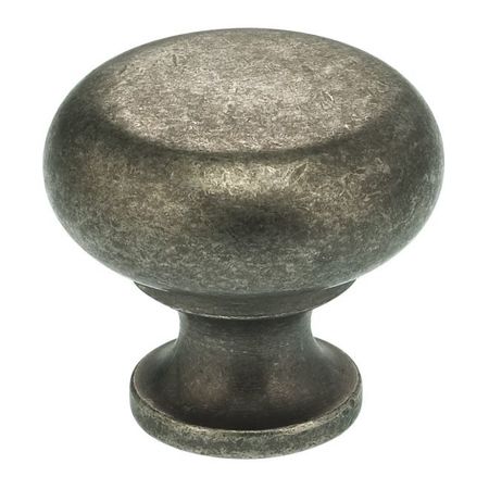 OMNIA Round Cabinet Knob Vintage Iron 1-7/32" 9100/31.VI