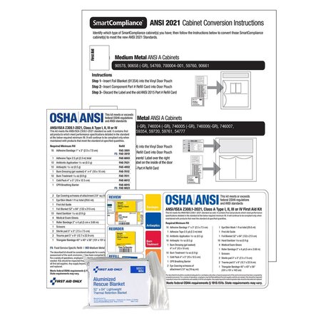 FIRST AID ONLY Standards Upgrade Kit, 2pcs, 4x1 91365