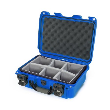 NANUK CASES Case with Padded Divider, Blue, 915S-020BL-0A0 915S-020BL-0A0