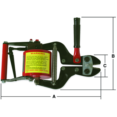 Crescent H.K. Porter Light Duty Center Cut Pneumatic Cutter 9190C