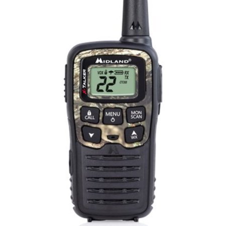 Midland Radio Portable Two Way Radio, LCD, Band FRS/GMRS T55VP3