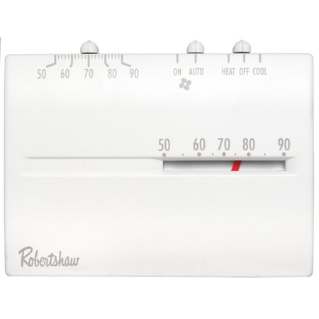 Robertshaw Low Voltage Mechanical Thermostat, SPST 9204H