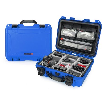 NANUK CASES Case with Lid Organizer Divider, Blue, 920S-060BL-0A0 920S-060BL-0A0