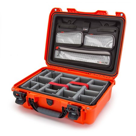 NANUK CASES Case with Lid Org with Divider, Orange, 925S-060OR-0A0 925S-060OR-0A0