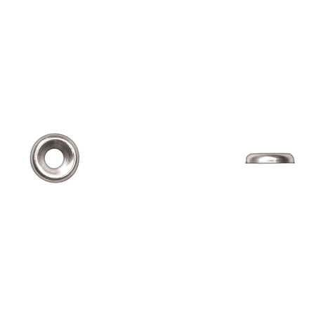 DISCO Countersunk Washer, Fits Bolt Size #8 Steel, Nickel Plated Finish 9268PK