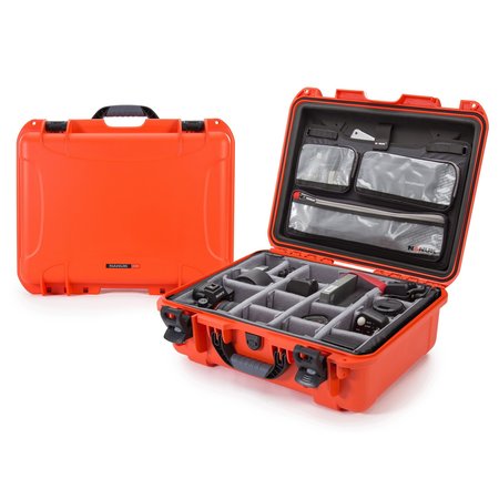 NANUK CASES Tool Case with Lid Organizer & Divider, Orange 930S-060OR-0A0