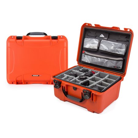 NANUK CASES Case with Lid Organizer Divider, Orange, 933S-060OR-0A0 933S-060OR-0A0