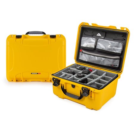 NANUK CASES Case with Lid Organizer Divider, Yellow, 933S-060YL-0A0 933S-060YL-0A0