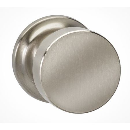 OMNIA Traditional Rose Pass Knob 2-3/8" BS Full Lip Strike Satin Nickel 935 935TD/238F.PA15