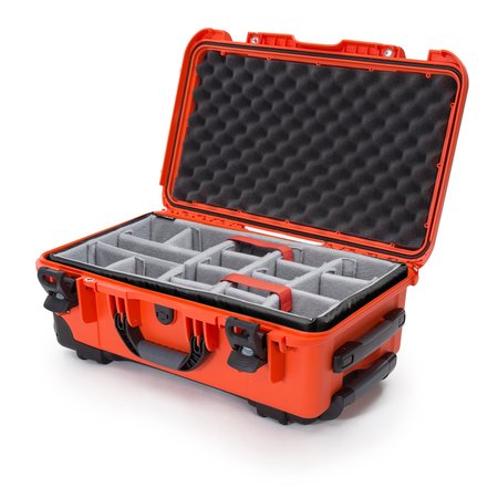 NANUK CASES Case with Padded Divider, Orange, 935S-020OR-0A0 935S-020OR-0A0