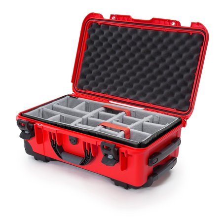 NANUK CASES Case with Padded Divider, Red, 935S-020RD-0A0 935S-020RD-0A0