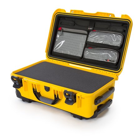 NANUK CASES Case with Lid Organizer Foam, Yellow, 935S-050YL-0A0 935S-050YL-0A0