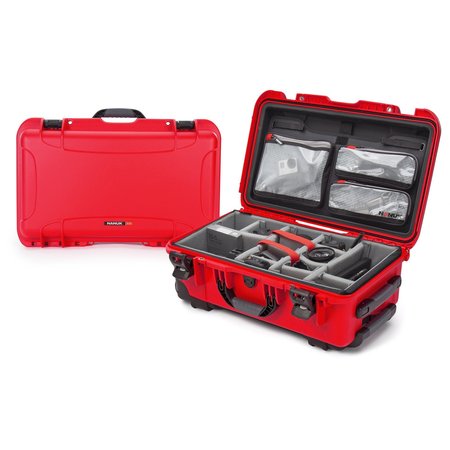 NANUK CASES Case with Lid Organizer Divider, Red, 935S-060RD-0A0 935S-060RD-0A0