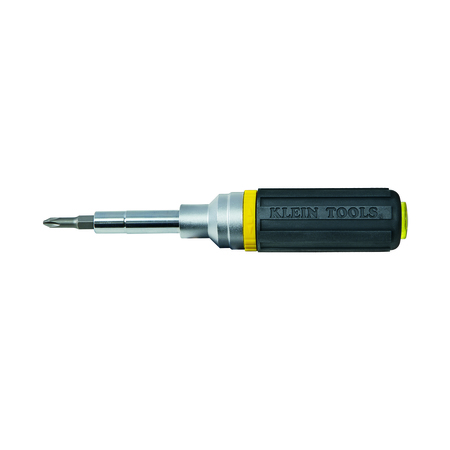 Klein Tools Phillips, Slotted, Square, Hex Bit 7 3/4 in, Drive Size: 1/4 in, 5/16 in, 3/8 in , Num. of pieces:7 32558