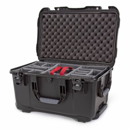 NANUK CASES Case with Padded Divider, Black, 938S-020BK-0A0 938S-020BK-0A0