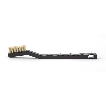 BRUSH RESEARCH MANUFACTURING 93-APH Horsehair Scratch Brush, .500 Trim, 7-1/4" OAL, Plastic Handle 93APH
