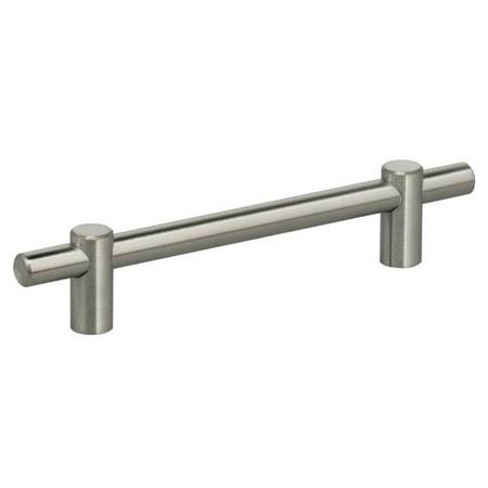 OMNIA Center to Center Thick Modern Bar Cabinet Pull Satin SS 5" 9458/128.32D