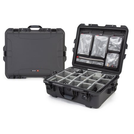 NANUK CASES Case with Lid Organizer Divider, Graphite, 945S-060GP-0A0 945S-060GP-0A0