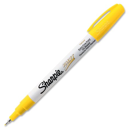 Sharpie Paint Marker, Extra Fine Point, Yllw, PK12 35530