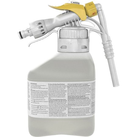 Diversey Foodservice Sanitizer Concentrate, 1.5L Hose End Connection Bottle, 2 PK 5549254