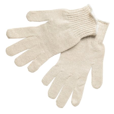 MCR SAFETY Gloves, Cotton/Polyester, XL, PK12 9500XLM