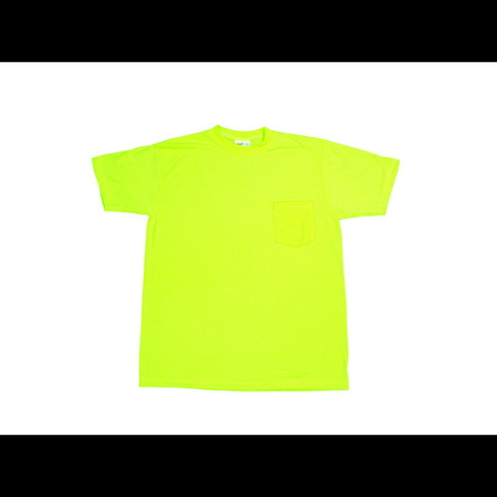 MUTUAL INDUSTRIES Lime Durable Fr Tee Plain Lg 96000-0-103