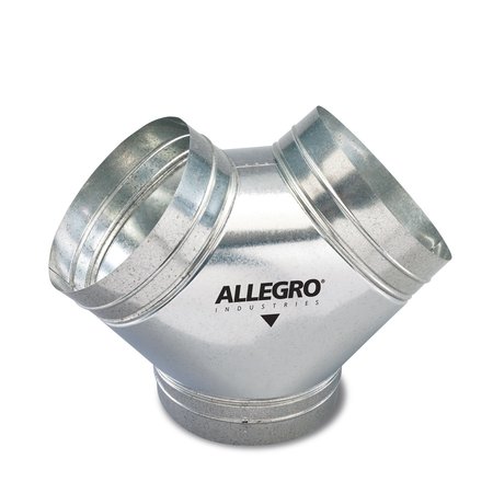 ALLEGRO INDUSTRIES Diameter Y-Duct Connector, 10.5 lbs, 16 9600-Y